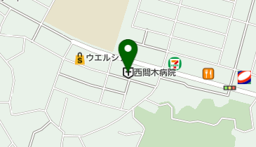 西間木病院通所リハビリテーションの地図画像