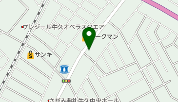 メガネクラブ牛久店の地図画像