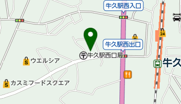 久地岡ボタン店の地図画像