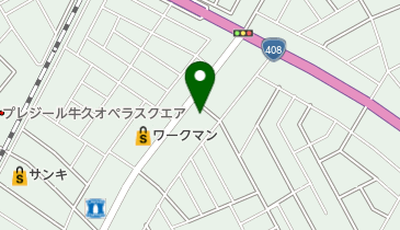 シャディサラダ館牛久栄町店の地図画像