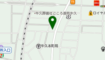 明治安田生命保険相互会社牛久営業所の地図画像