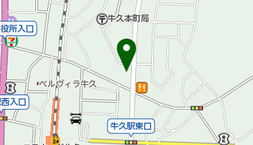 サンタスタイル牛久店理容室の地図画像