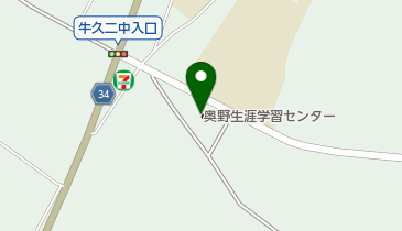 牛久市役所 奥野生涯学習センターの地図画像