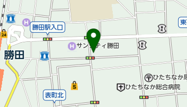 勝田キリストの教会の地図画像