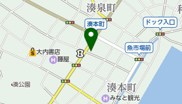 湊山下精肉店の地図画像