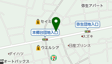 やよい理容所の地図画像