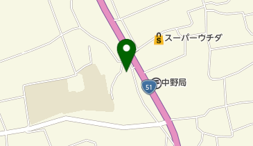 バーバーうちだの地図画像