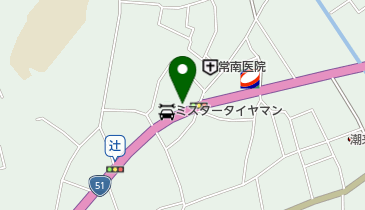 荒張クリーニング店の地図画像