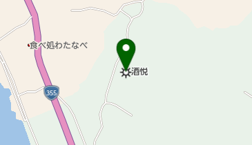 株式会社酒悦の地図画像
