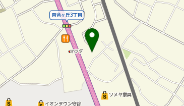 常総生協本部の地図画像