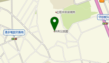 守谷市役所 中央公民館の地図画像