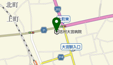 おおみやホームヘルパーステーションの地図画像