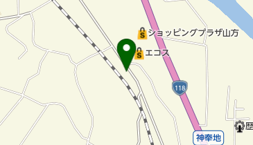 上久保美容院の地図画像