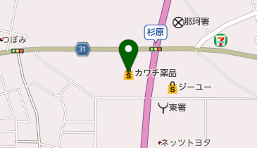 美容室チャオ那珂店の地図画像
