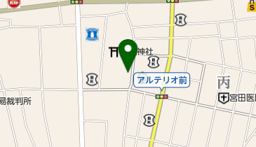 金田クリーニング店の地図画像