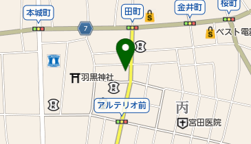 大黒屋蒟蒻豆腐店の地図画像