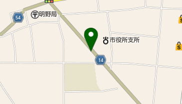 岡野食堂の地図画像