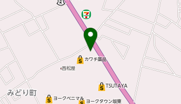 わたなべクリーニング 統括本部の地図画像