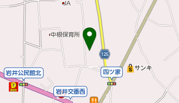 真中接骨院の地図画像