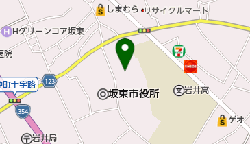 坂東市役所 児童福祉センターの地図画像