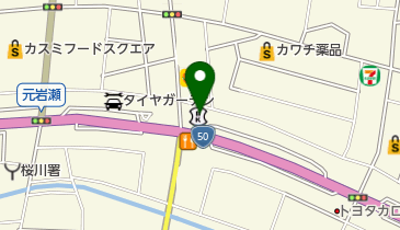 茨城県信用組合岩瀬支店の地図画像