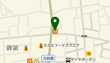 美容室アクシス岩瀬店の地図画像