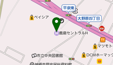 セレブデトックス店の地図画像