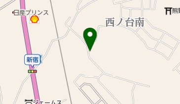 米ノ城マッサージの地図画像