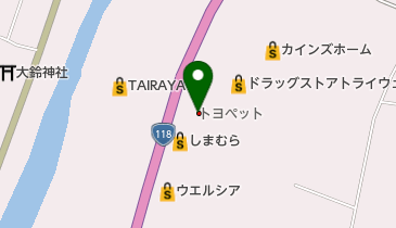 茨城トヨペット株式会社 大子バイパス店の地図画像