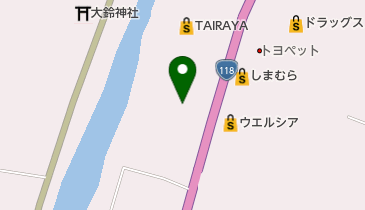 テキサス大子店の地図画像