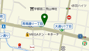 日中はり治療院の地図画像