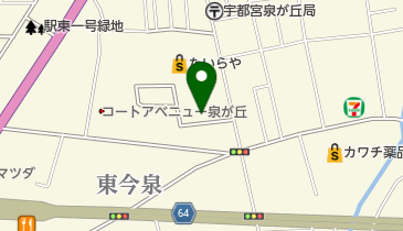 大谷津硝子店の地図画像