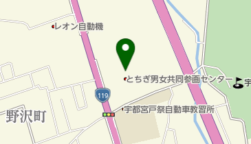 とちぎ男女共同参画センター・パルティの地図画像