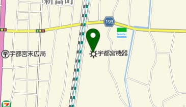 宇都宮機器株式会社の地図画像