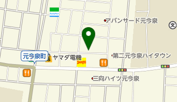 有限会社地神商店の地図画像