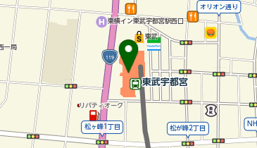 エースコンタクト東武宇都宮店の地図画像