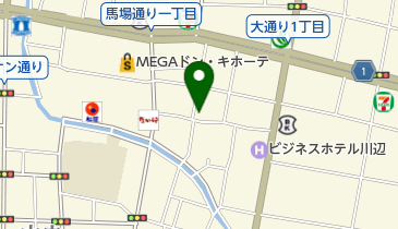 高田洋品店の地図画像