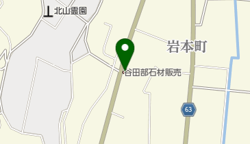 谷田部石材販売株式会社 北山店の地図画像