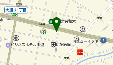 AIGインシュアランスチーム宇都宮の地図画像