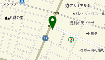 スタジオアリス足利店の地図画像