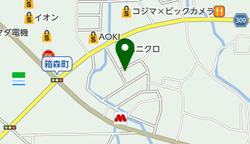 栃木市 はこのもり児童センターの地図画像