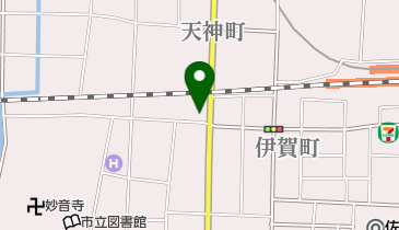 亀山自転車店の地図画像