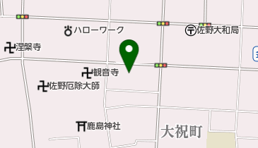 佐野コンタクトレンズ研究所の地図画像