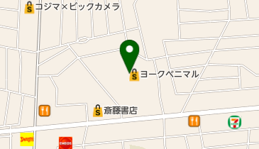 有限会社蛸屋菓子店 ヨークベニマル鹿沼店の地図画像