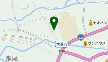 岸理容店の地図画像