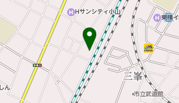 新幹線高架下公共駐輪場の地図画像