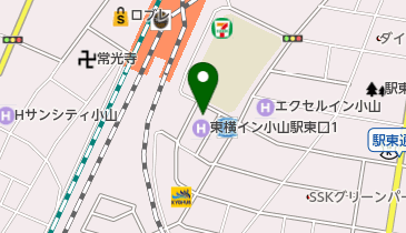 スギモト美容室 小山東口店の地図画像