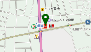 田上商事株式会社長田給油所の地図画像