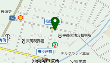 宇都宮地方検察庁 真岡支部の地図画像