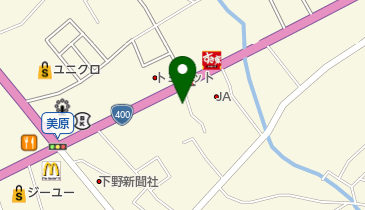 大田原塗装株式会社 作業場の地図画像